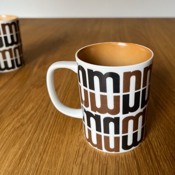 Lot of 8 Vintage 70's Fitz & Floyd Neiman Marcus Coffee Mug Cup Logo Helvetica - Picture 3 of 15